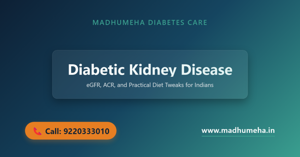 Diabetic Kidney Disease 101: eGFR, ACR, and Practical Diet Tweaks for Indians