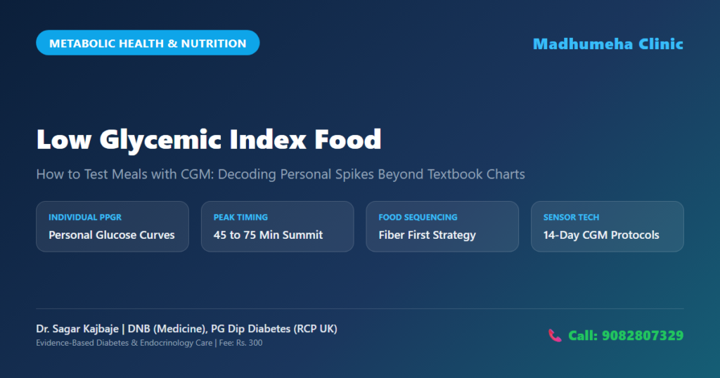 Low Glycemic Index Food: How to Test Meals with CGM Low Glycemic Index Food: How to Test Meals with CGM