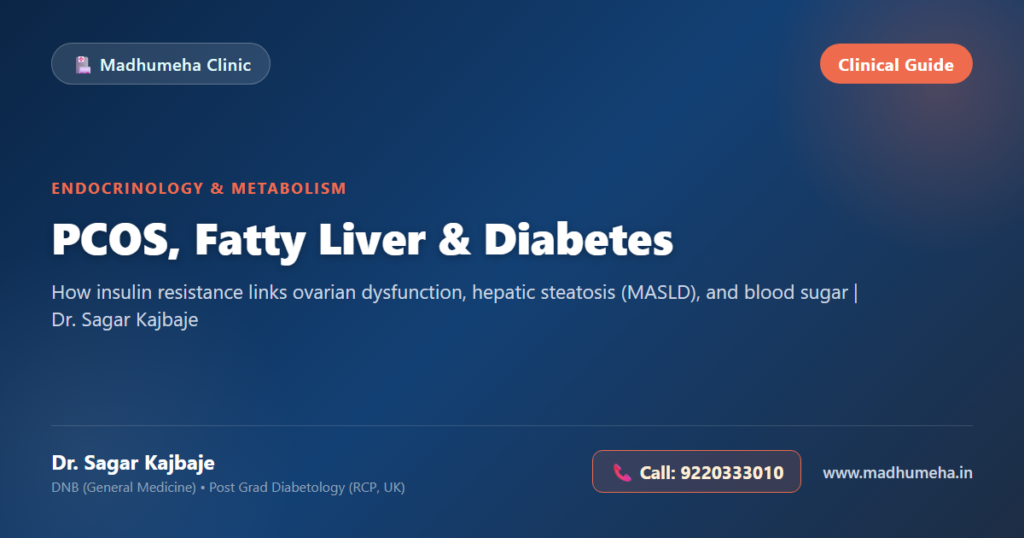 PCOS, Fatty Liver & Diabetes: The Shared Metabolic Link PCOS, Fatty Liver & Diabetes: The Shared Metabolic Link