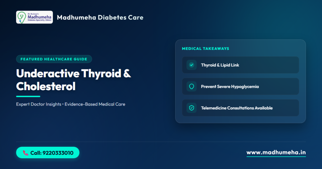 Underactive Thyroid Cholesterol: Blood Sugar Link Underactive Thyroid Cholesterol: Blood Sugar Link